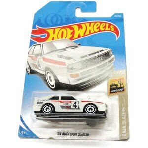 Hot Wheels Baja Blazers 7/10 84 Audi Sport Quattro Collector #43/250 White Dieca